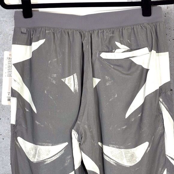 Lululemon City Jogger Pants Back Spin Stroke White Slate Gray Yoga Womens Size 6 - Picture 6 of 10